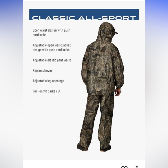 FROGG TOGGS Men's Classic All-Sport Waterproof Breathable
Rain Suit - Picture 3 of 6